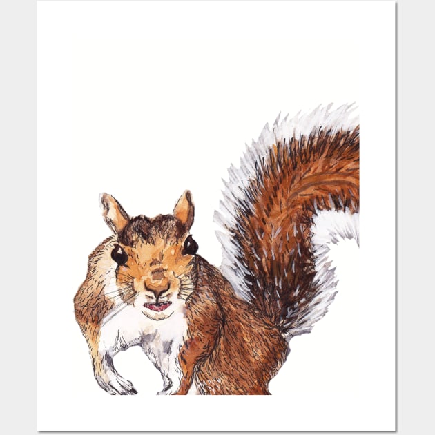 Squirrel Wall Art by Bridgetdav